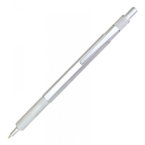 Ручка металлическая серебристый корпус