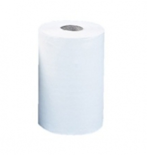Бумажные полотенца в рулонах белые 120м