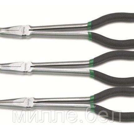 Длинногубцы 280мм изогнутые 90° TOPTUL