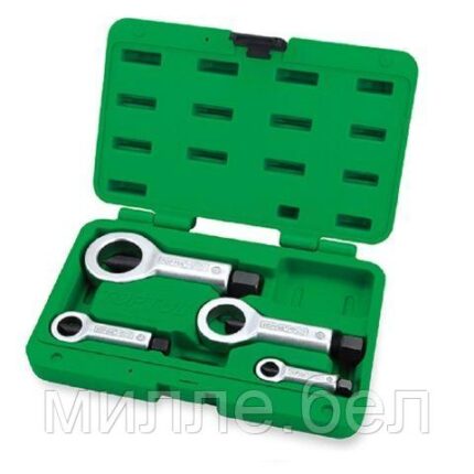 Набор гайкорезов 9-27мм 4пр TOPTUL (гайколомов)