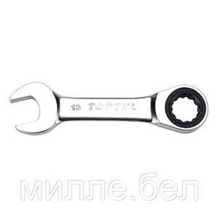 Ключ комбинированный 19мм с трещоткой  MINI TOPTUL