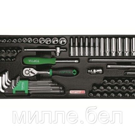 Набор-сет головок и ключей 72предм. 6гр. 434х176мм TOPTUL