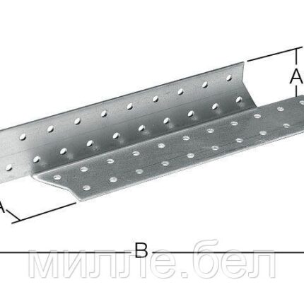 Держатель балки левый 40х250 мм DB L белый цинк STARFIX
