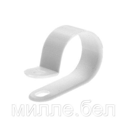 Серьга для кабеля 6 мм белая (100 шт в карт. уп.) STARFIX