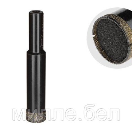 Коронка алмазная d 14мм керамогранит GEPARD (GP2077-14) (сверло алмазное трубчатое по керамограниту)