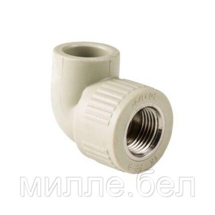 Колено ПП комб. вн. 20х3/4", сер. РТП (Угольник) (РосТурПласт)