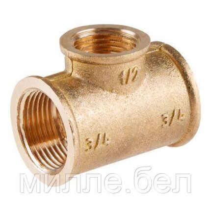 Тройник ред. 3/4" вн. х 1/2" вн. х 3/4" вн., Цветлит (ЦРБ0020)