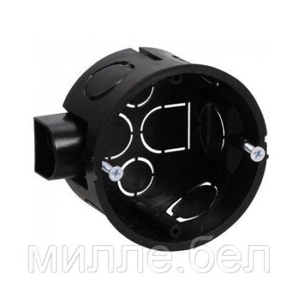 Коробка установочная (подрозетник) 71х42мм, винты, стык.узлы IP20 ЮПИТЕР (для сплошных стен)