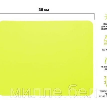 Коврик для выпечки и жарки силиконовый, прямоугольный, 38 х 30 см, зеленый, PERFECTO LINEA