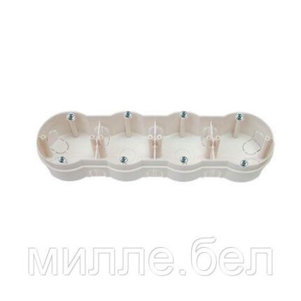 Коробка распаечная (монтажная) К-226 исп.1 BYLECTRICA (четырехместная (комплектуется саморезами)  Для бетона и