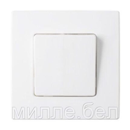 Выключатель 1 клав. проходной (скрытый, 10А) белый, Мастер, BYLECTRICA