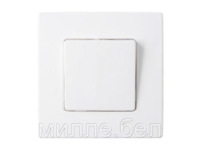 Выключатель 1 клав. промежуточный (скрытый, 10А) белый, Мастер, BYLECTRICA