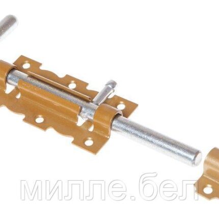 Задвижка дверная 110 мм Г-обр, зол.металлик STARFIX