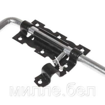 Задвижка дверная 110 мм Г-обр, черн.мат. STARFIX