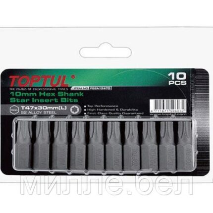 Насадка TORX T40 30мм 10шт блистер TOPTUL