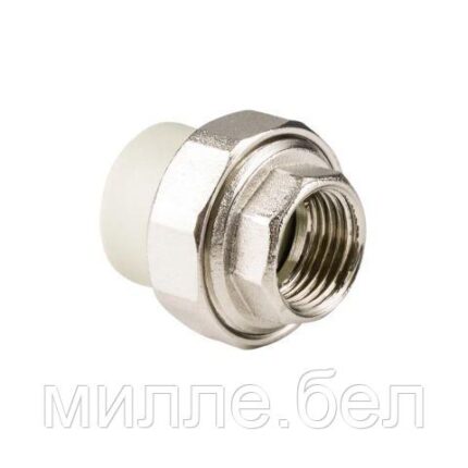 Американка ПП вн. 32х3/4", сер. РТП (Соединение разборное внутренняя резьба полипропиленовое) (РосТурПласт)