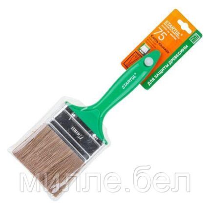 Кисть плоская 3"-75мм смеш. щетина (древесина) STARTUL MASTER (защита древесины)