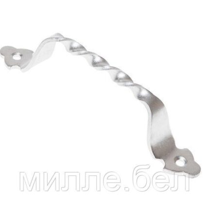Ручка-скоба 80 мм витая, белый цинк STARFIX
