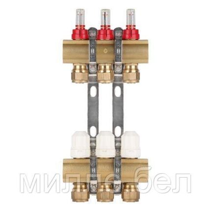 Коллекторная группа AVE777, 3 вых. AV Engineering (PRO серия Для теплого пола и водоснабжения)