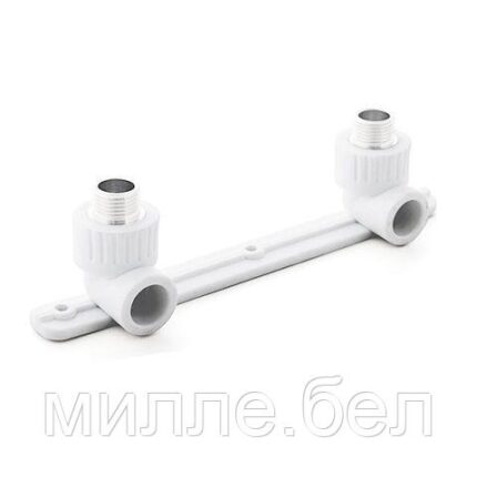 Колено ПП комб.под смеситель нар. 20х1/2", бел. РТП (Угольник) (РосТурПласт)