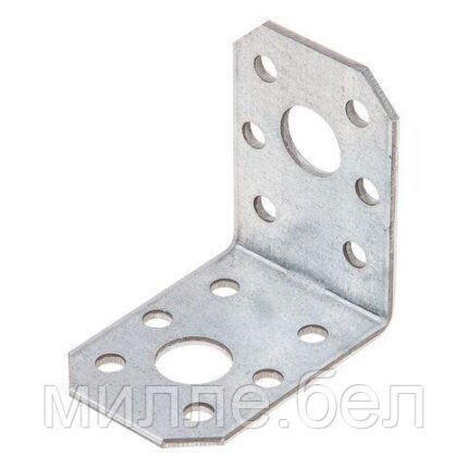 Уголок крепежный 35х50х50 мм С 2.0 мм белый цинк STARFIX