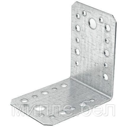 Уголок крепежный 53х65х65 мм C 2.0 мм белый цинк STARFIX