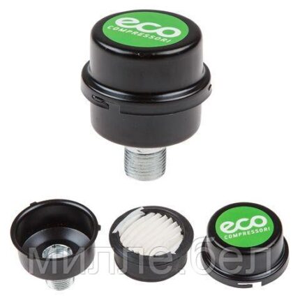 Фильтр воздушный для компрессора ECO (1/2", бумажн. фильтроэлемент, металл. корпус)