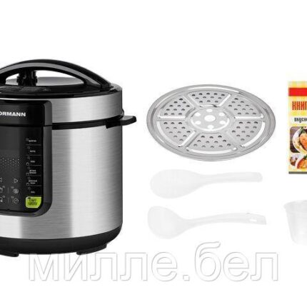 Мультиварка NORMANN AMC-644 (ОТГРУЗКА ТОЛЬКО ПО ЭТН/ЭТТН | Скороварка-мультиварка, 1200 Вт, 6л, 12 программ,