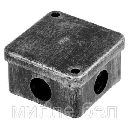 Коробка распаечная ОП 75х75х40мм, серебро, 4 мембр. вх. IP53 ЮПИТЕР (КЭМ 3-10-4)