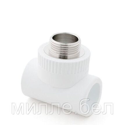 Тройник ПП комб. нар. 32х1", бел. РТП (РосТурПласт)