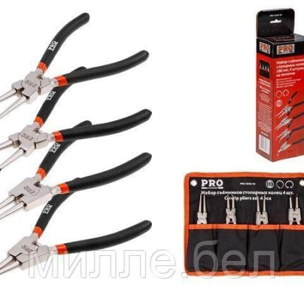 Набор съемников стопорн.колец 180мм 4шт. PRO STARTUL (PRO-6048-04) (полотно)