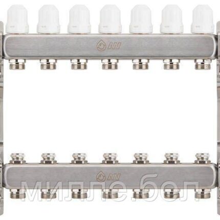 Коллекторная группа AVE162, 7 вых., AV Engineering (Для отопления (радиаторы))