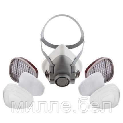 Полумаска 5500Р с фильтрами 6510 А1 с предфильтрами и с держателями Jeta Safety (комплект) (р-р L, для защиты