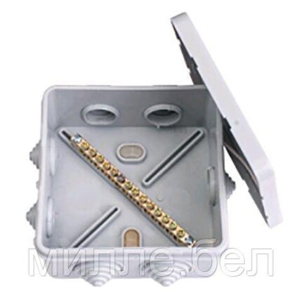 Коробка распаечная (монтажная)  КУП-244 BYLECTRICA (126х126х55,3 мм)