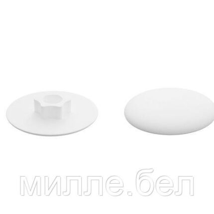 Заглушка для конфирмата, декоративная белая (1000 шт в пакете) STARFIX