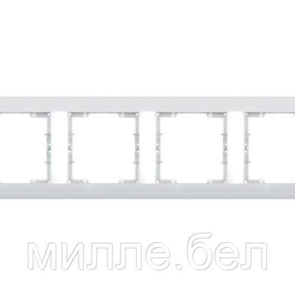 Рамка 4-ая горизонтальная белая, DARIA, MUTLUSAN