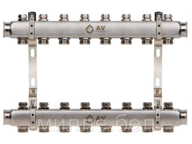 Коллекторная группа AVE162, 8 вых. AV Engineering (PRO серия Для отопления (радиаторы))