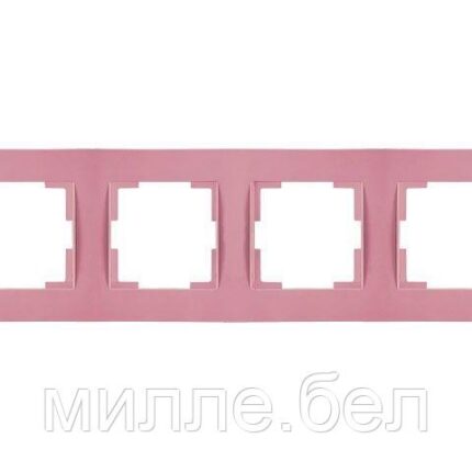 Рамка 4-ая горизонтальная розовая, RITA, MUTLUSAN