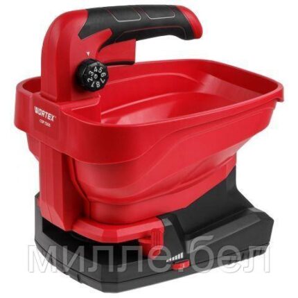 Аккум. разбрасыватель WORTEX CSP 7205 в кор. Встр. акб 7,2 В, 2 А/ч, конт. 3 л., шир. 5 м. (Регулировка