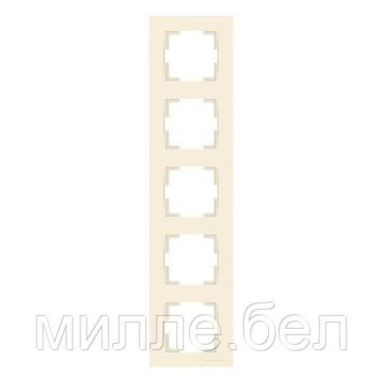 Рамка 5-ая вертикальная кремовая, RITA, MUTLUSAN