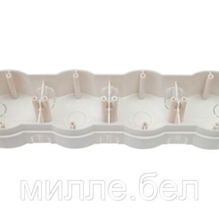 Коробка распаечная (монтажная) К-226 BYLECTRICA (Для бетона и кирпича. Четырехместная 292х79х41,5 мм)