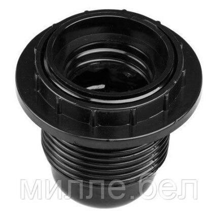 Патрон Е27 карболитовый с кольцом, черный Юпитер (ЮПИТЕР)