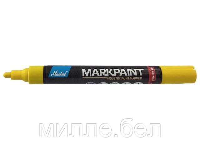 Маркер промышл. перманентный на основе жидк. краски MARKAL MARKPAINT ЖЕЛТЫЙ (Толщина линии 2 мм. Цветжелтый)