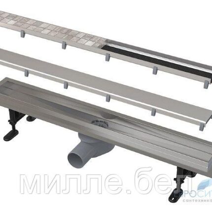 Водоотводящий желоб с двойной решеткой 750, Alcaplast