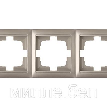 Рамка 3-местная шампань, Стиль, Bylectrica