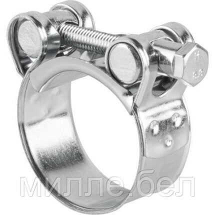 Хомут силовой 32-35мм, цинк (20 шт в пакете) STARFIX