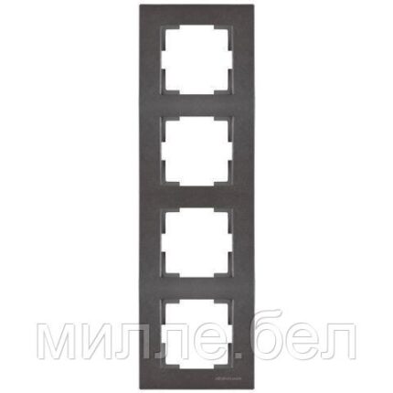 Рамка 4-ая вертикальная дымчатая, RITA, MUTLUSAN