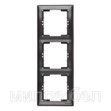 Рамка 3-ая вертикальная дымчатая, DARIA, MUTLUSAN