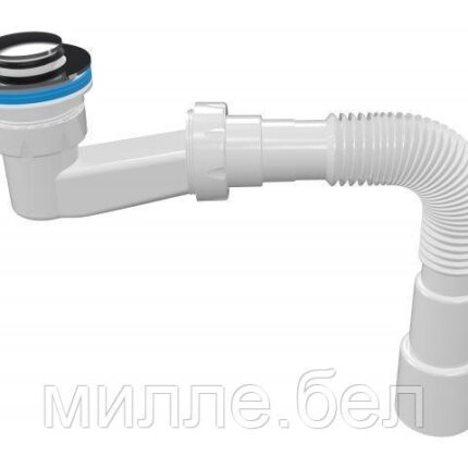 Сифон для душевого поддона с механизмом click-clack,с гибкой трубой 1 1/2" - 40/50мм, AV Engineering