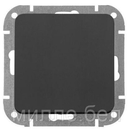 Выключатель 1 клав. проходной (скрытый) карбон, Astrum, BYLECTRICA